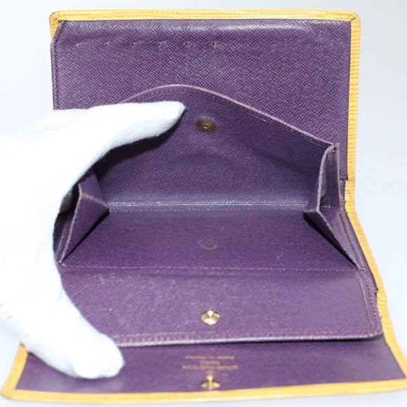 LOUIS VUITTON Vernis Epi Day Planner Cover Wallet 9Set Bronze Gris Auth ki3638 - Picture 5 of 16